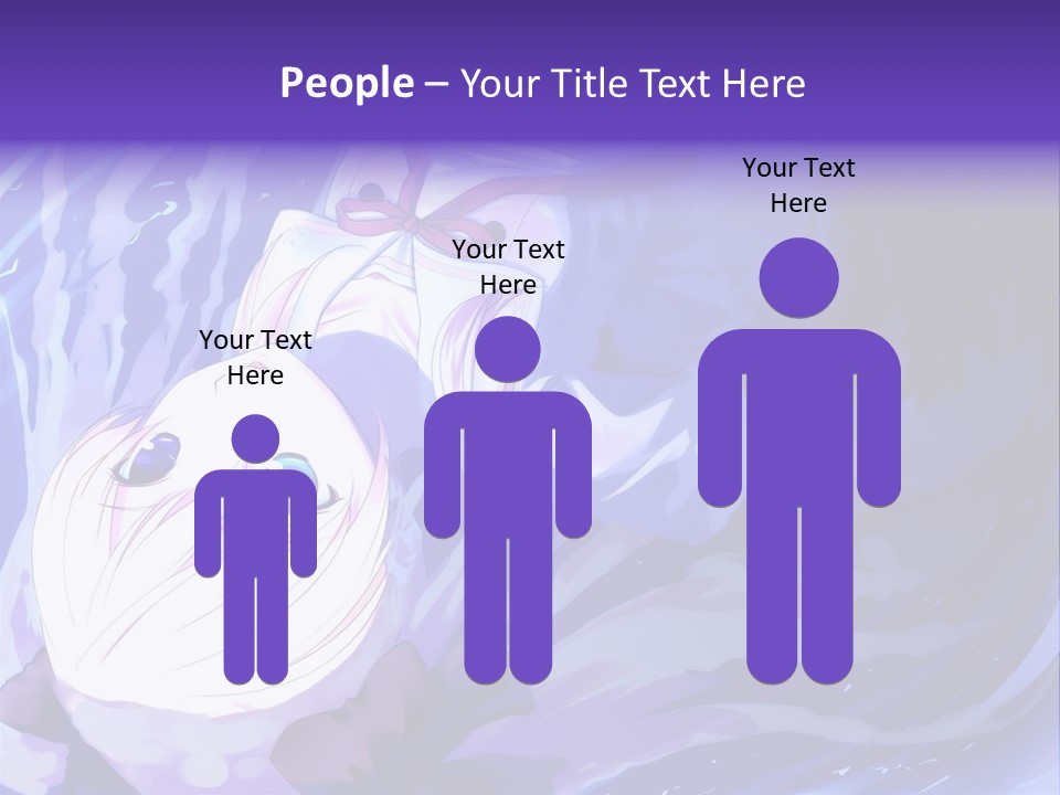 A Picture Of A Person In The Water With A Blue Background PowerPoint Template