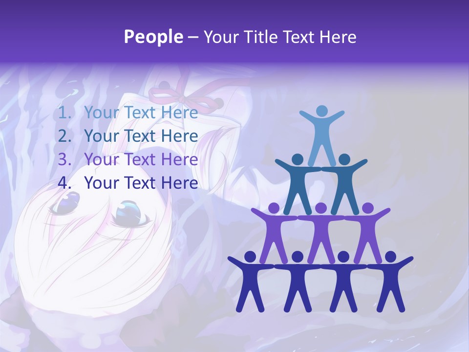 A Picture Of A Person In The Water With A Blue Background PowerPoint Template