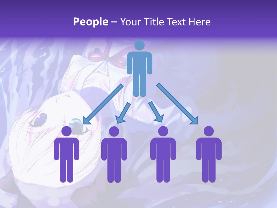 A Picture Of A Person In The Water With A Blue Background PowerPoint Template