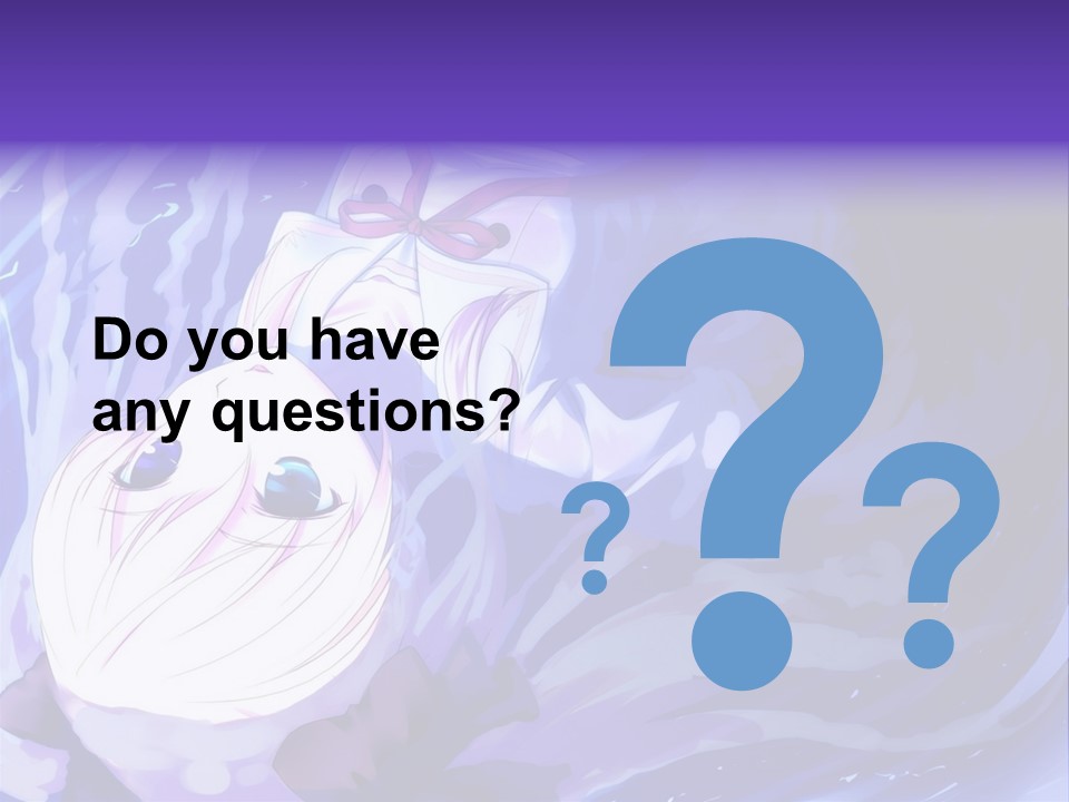 A Picture Of A Person In The Water With A Blue Background PowerPoint Template