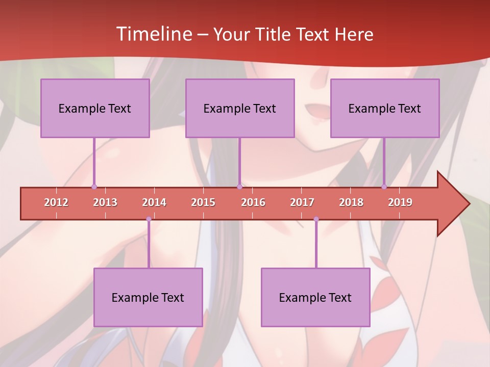 A Woman In A Bikini Is Standing In Front Of Leaves PowerPoint Template