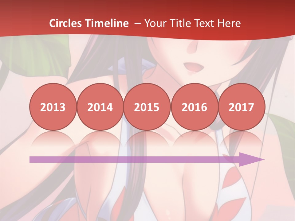 A Woman In A Bikini Is Standing In Front Of Leaves PowerPoint Template