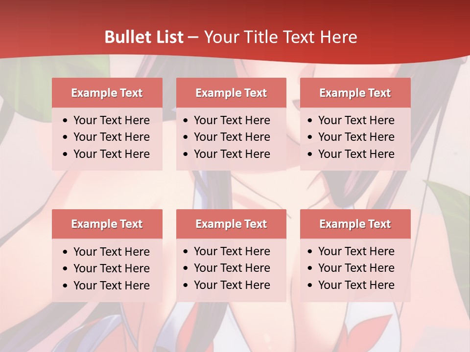 A Woman In A Bikini Is Standing In Front Of Leaves PowerPoint Template