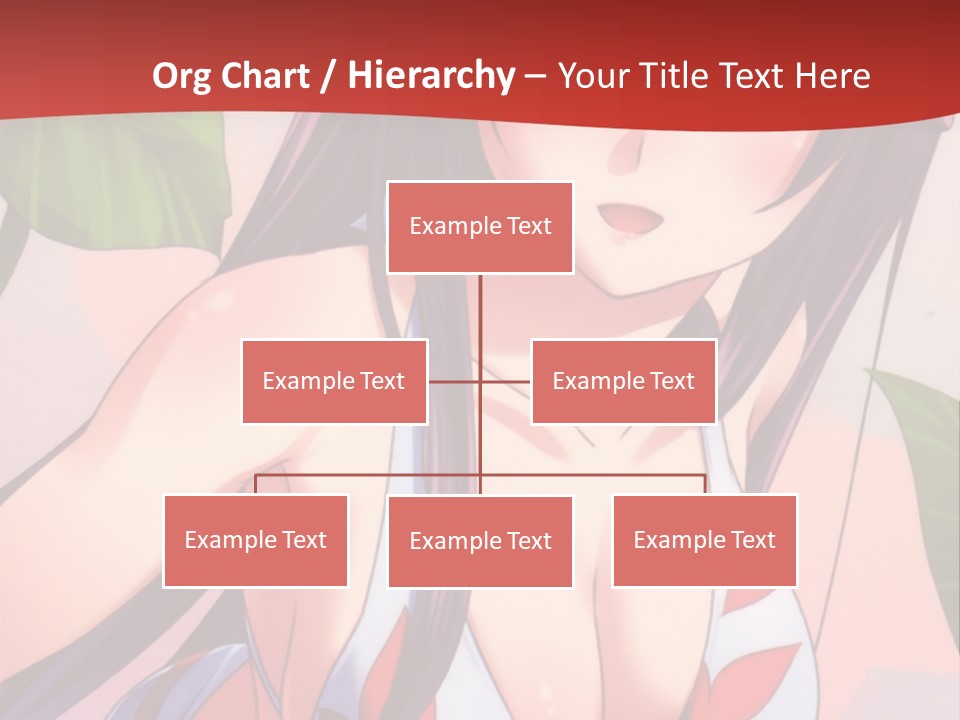 A Woman In A Bikini Is Standing In Front Of Leaves PowerPoint Template