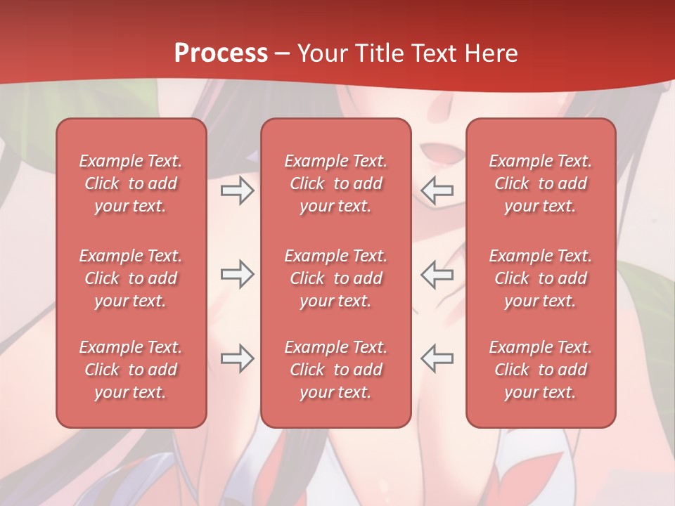 A Woman In A Bikini Is Standing In Front Of Leaves PowerPoint Template