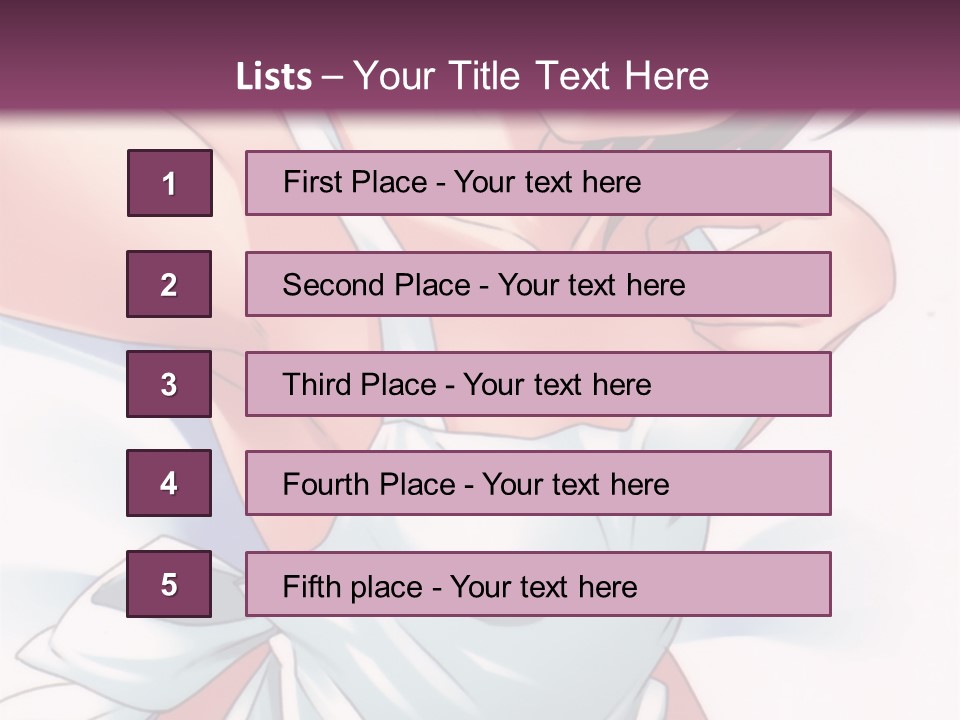 A Woman In A White Dress With A Purple Background PowerPoint Template