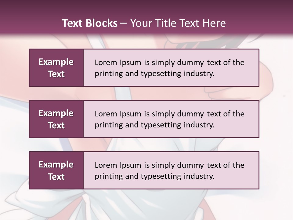 A Woman In A White Dress With A Purple Background PowerPoint Template