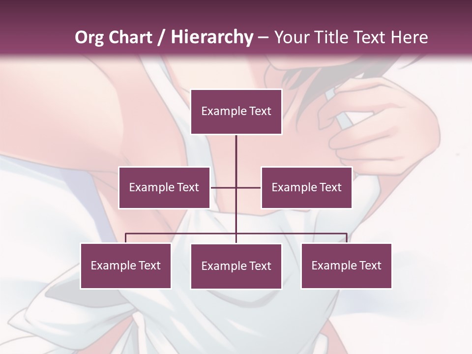 A Woman In A White Dress With A Purple Background PowerPoint Template
