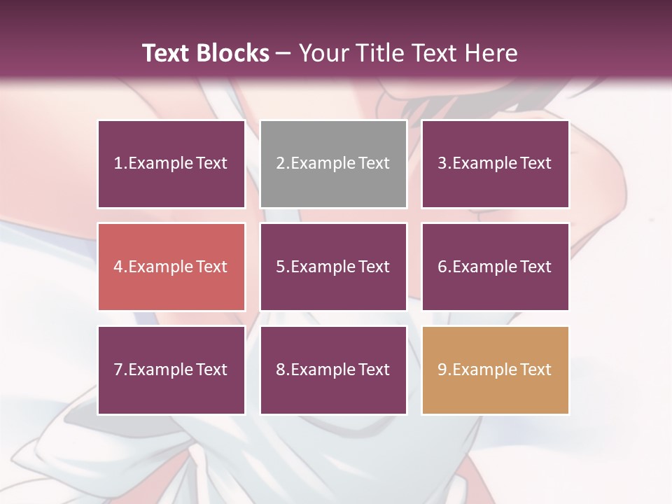 A Woman In A White Dress With A Purple Background PowerPoint Template