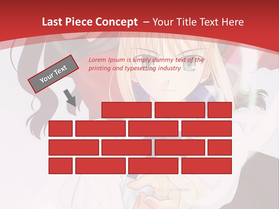 A Couple Of Anime Characters With A Red Background PowerPoint Template