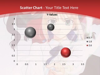 A Couple Of Anime Characters With A Red Background PowerPoint Template