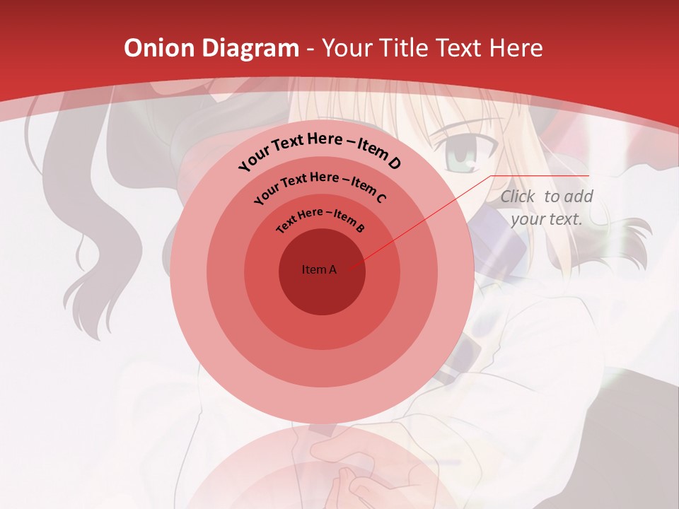 A Couple Of Anime Characters With A Red Background PowerPoint Template