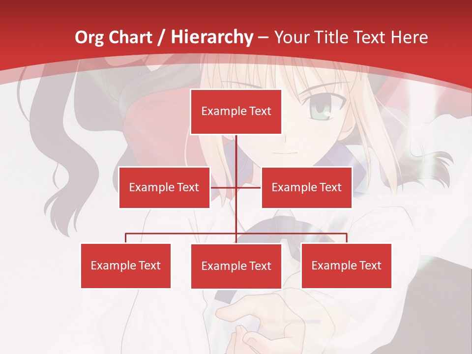 A Couple Of Anime Characters With A Red Background PowerPoint Template