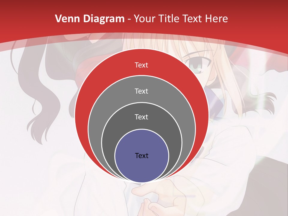 A Couple Of Anime Characters With A Red Background PowerPoint Template