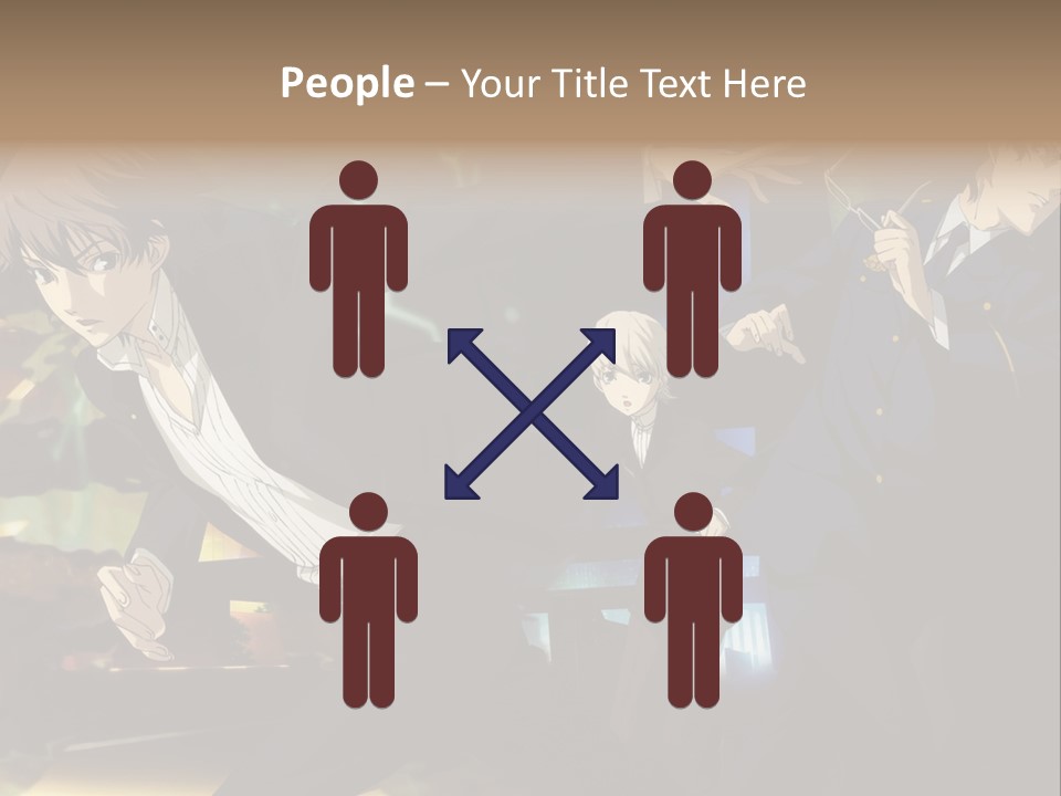 A Group Of People Standing Next To Each Other PowerPoint Template