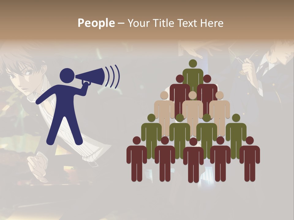 A Group Of People Standing Next To Each Other PowerPoint Template