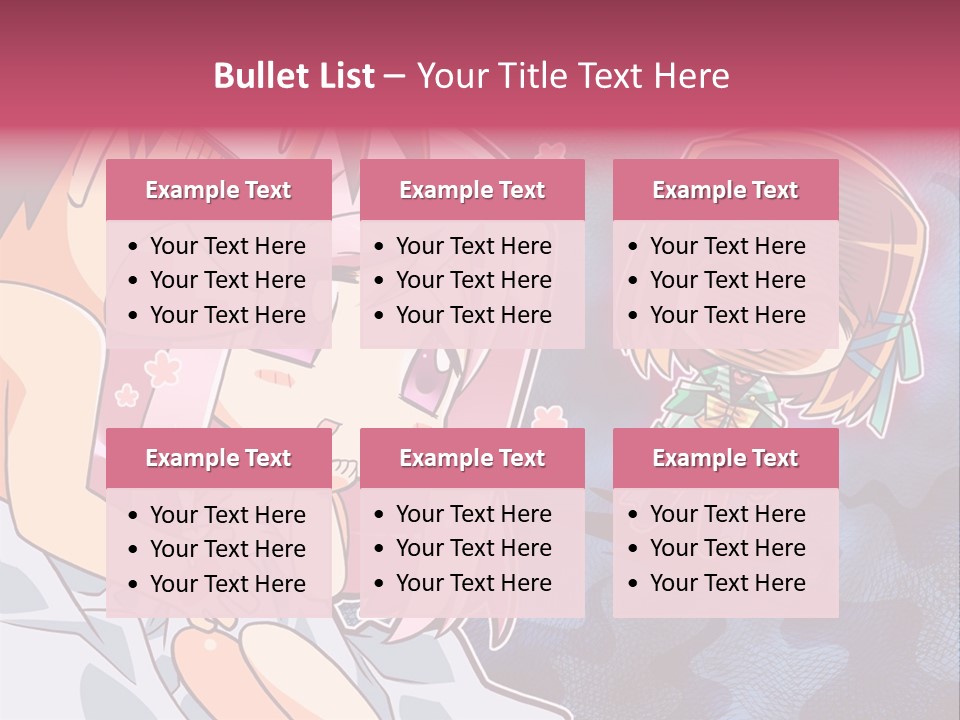 A Couple Of Anime Characters Hugging In Front Of A Blue Background PowerPoint Template