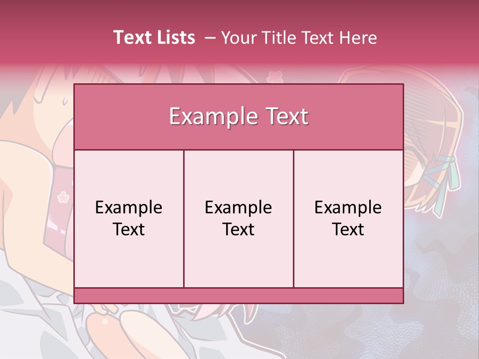 A Couple Of Anime Characters Hugging In Front Of A Blue Background PowerPoint Template