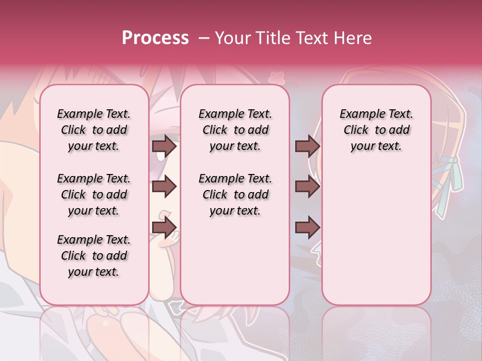 A Couple Of Anime Characters Hugging In Front Of A Blue Background PowerPoint Template