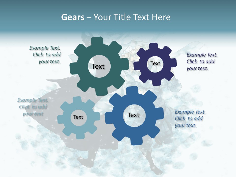 A Couple Of People That Are Standing In The Snow PowerPoint Template