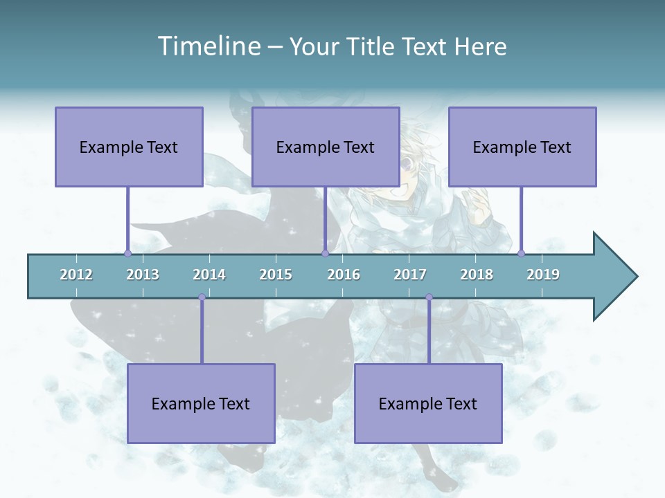 A Couple Of People That Are Standing In The Snow PowerPoint Template