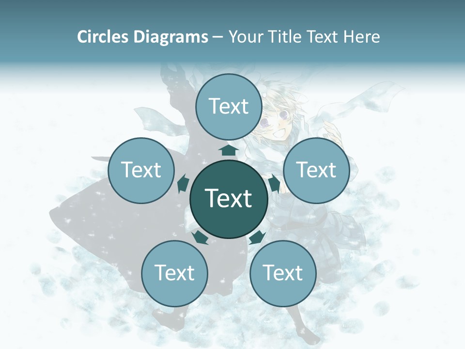 A Couple Of People That Are Standing In The Snow PowerPoint Template