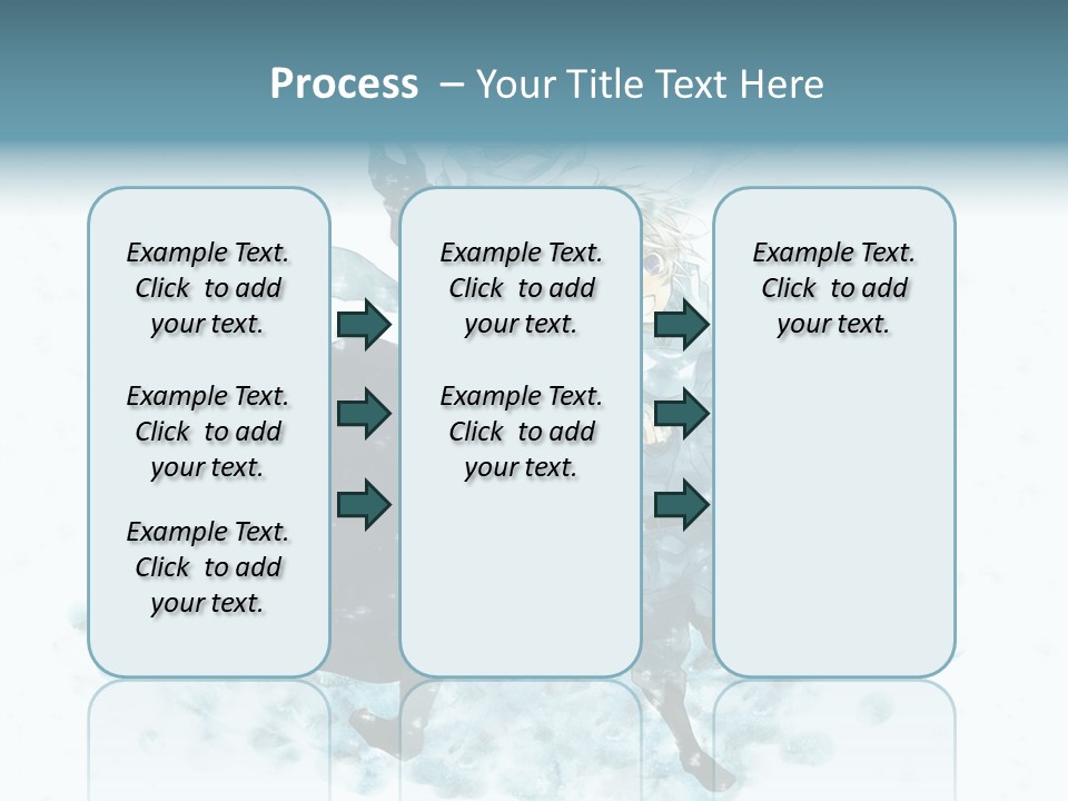 A Couple Of People That Are Standing In The Snow PowerPoint Template