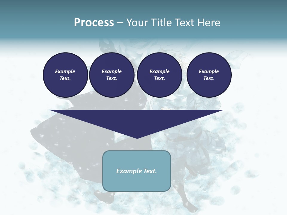 A Couple Of People That Are Standing In The Snow PowerPoint Template