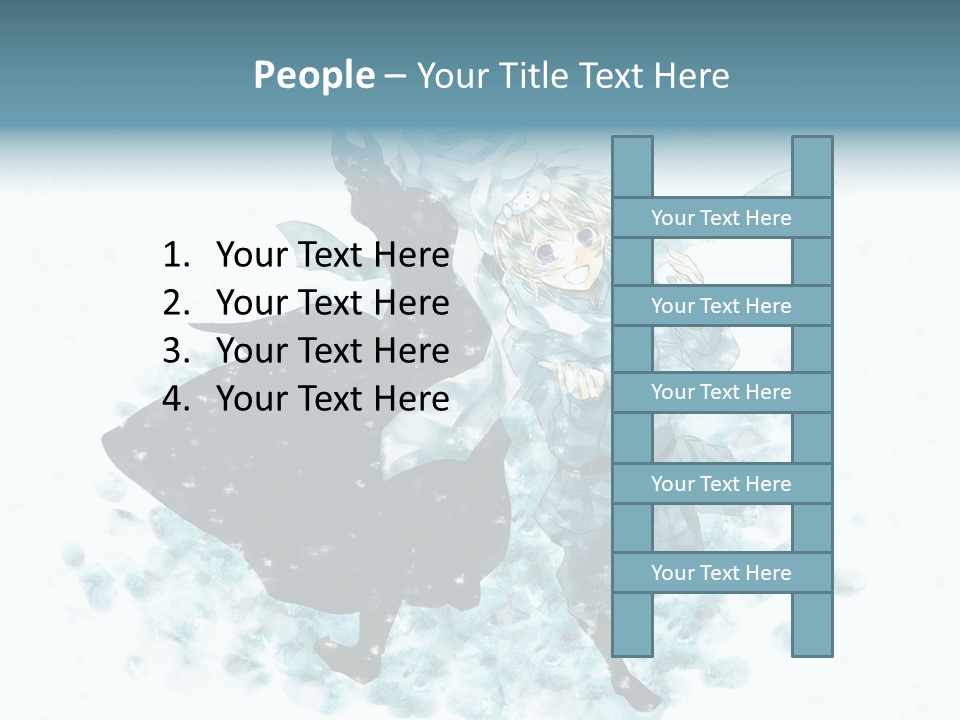 A Couple Of People That Are Standing In The Snow PowerPoint Template
