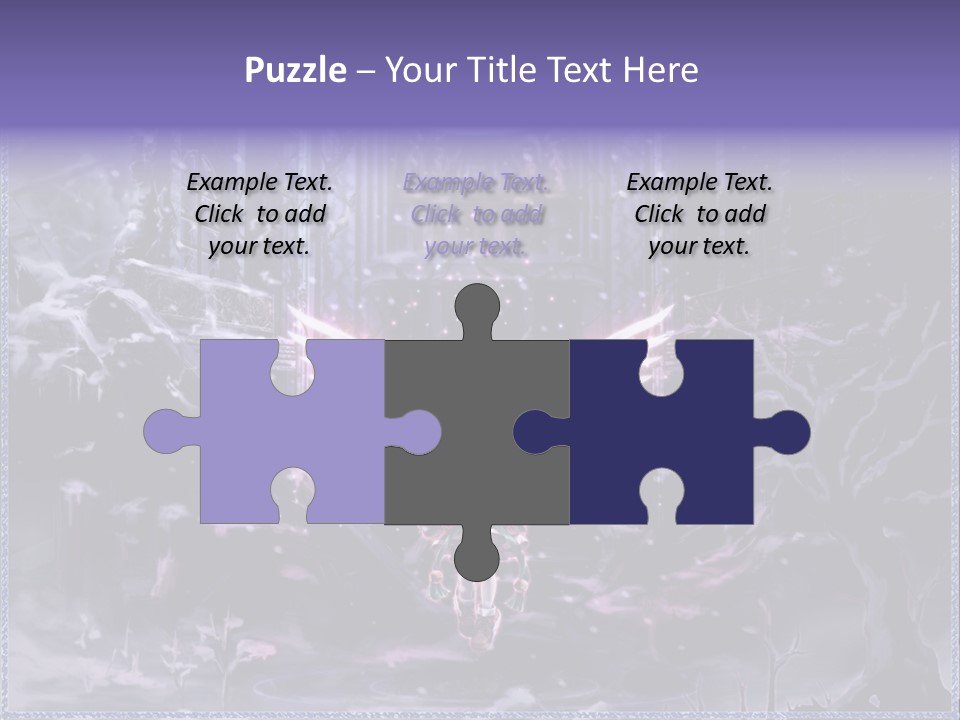 A Picture Of An Angel With Wings In A Snowy Scene PowerPoint Template