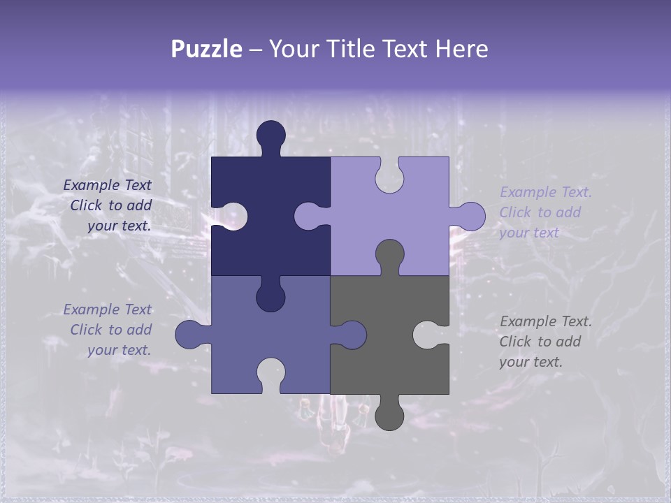 A Picture Of An Angel With Wings In A Snowy Scene PowerPoint Template