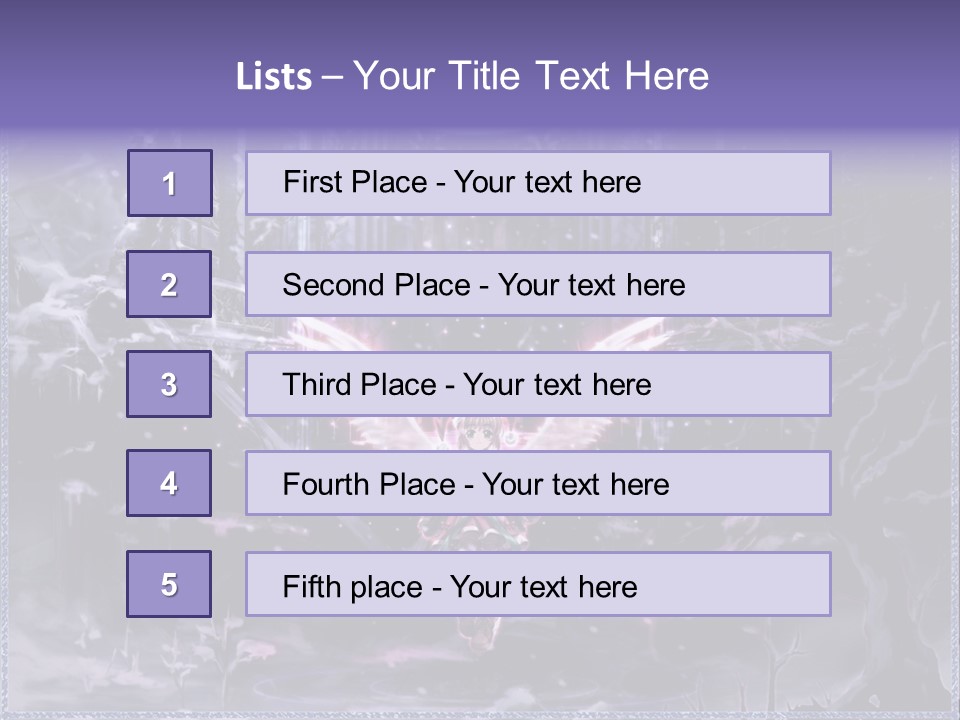 A Picture Of An Angel With Wings In A Snowy Scene PowerPoint Template