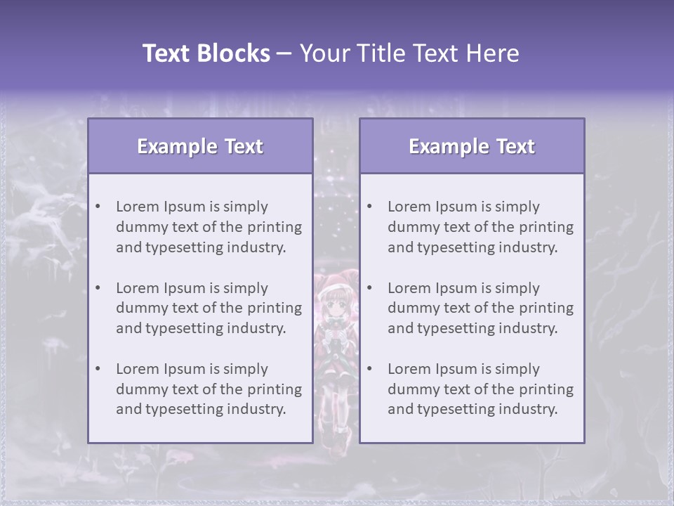 A Picture Of An Angel With Wings In A Snowy Scene PowerPoint Template