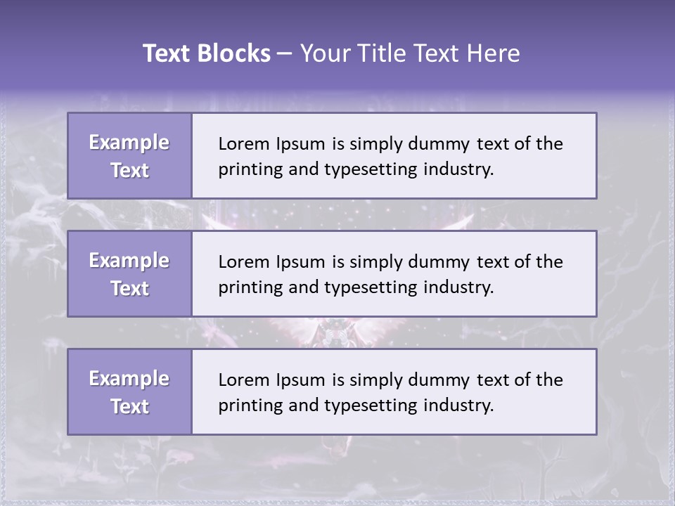 A Picture Of An Angel With Wings In A Snowy Scene PowerPoint Template