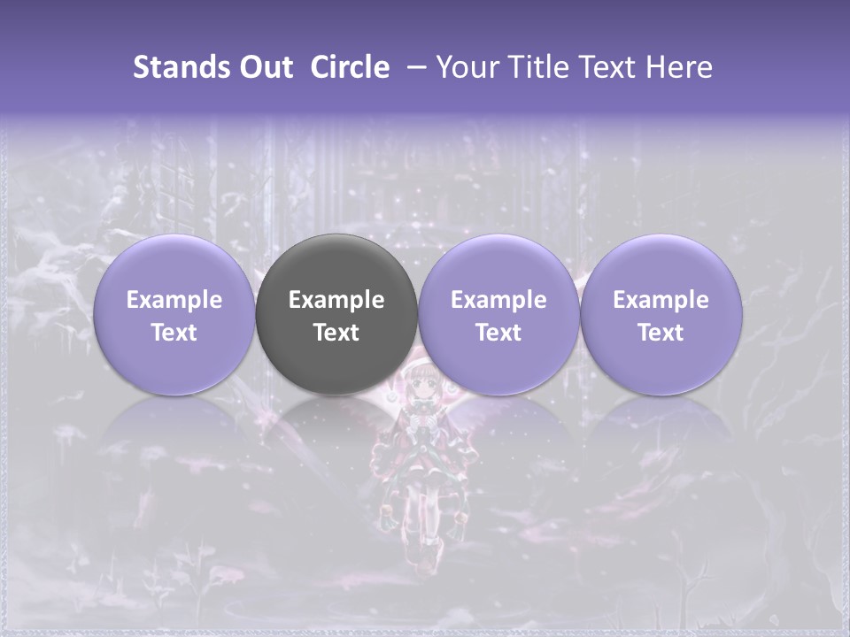 A Picture Of An Angel With Wings In A Snowy Scene PowerPoint Template