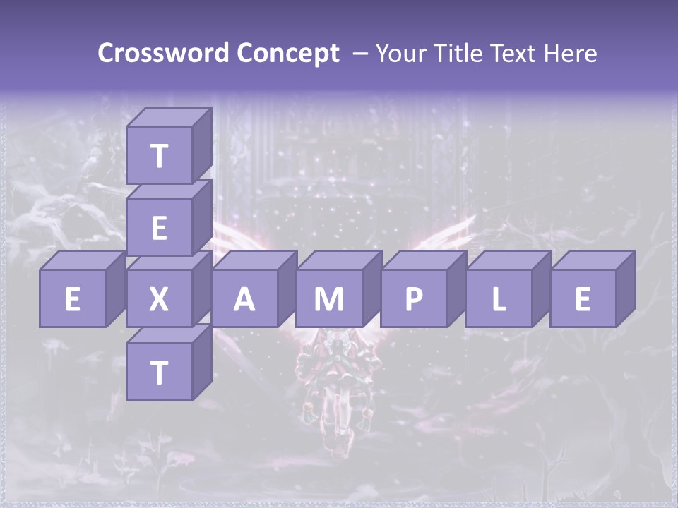 A Picture Of An Angel With Wings In A Snowy Scene PowerPoint Template