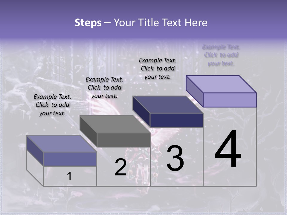 A Picture Of An Angel With Wings In A Snowy Scene PowerPoint Template