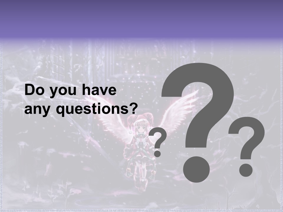 A Picture Of An Angel With Wings In A Snowy Scene PowerPoint Template