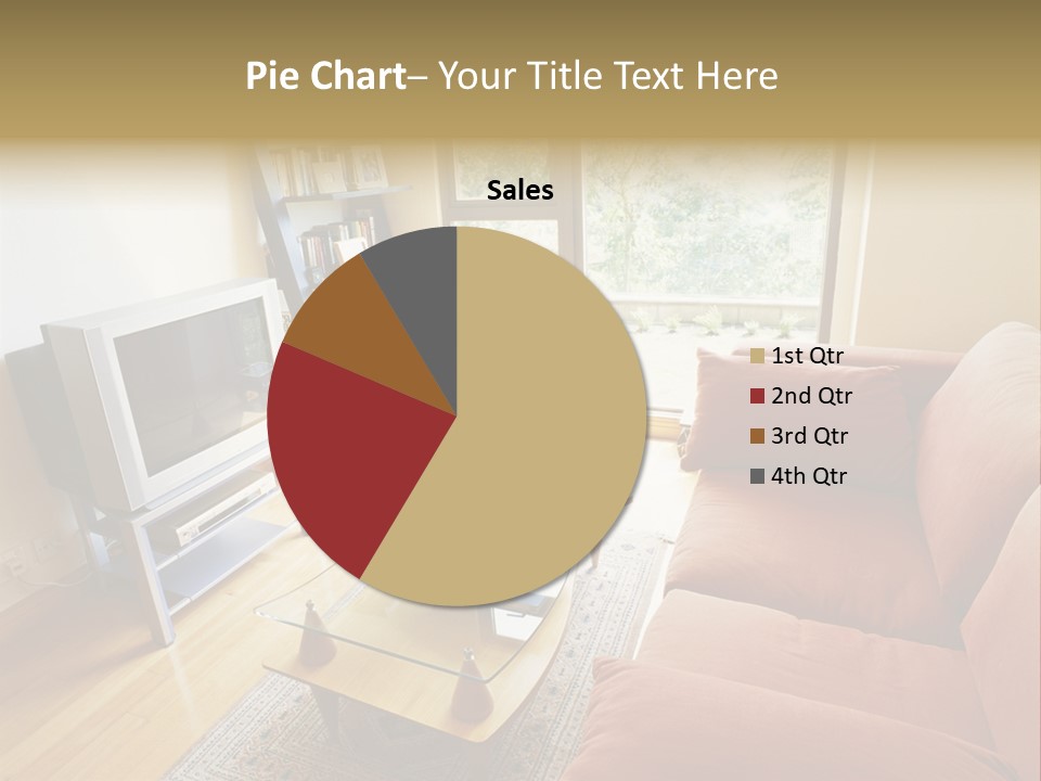 A Living Room Filled With Furniture And A Flat Screen Tv PowerPoint Template