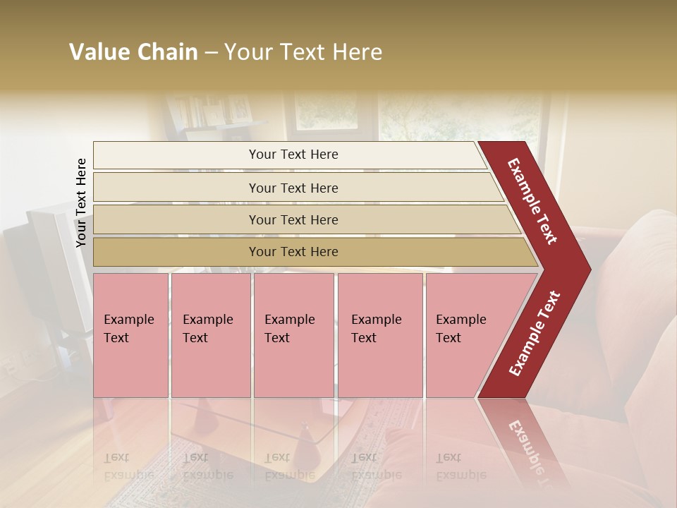 A Living Room Filled With Furniture And A Flat Screen Tv PowerPoint Template