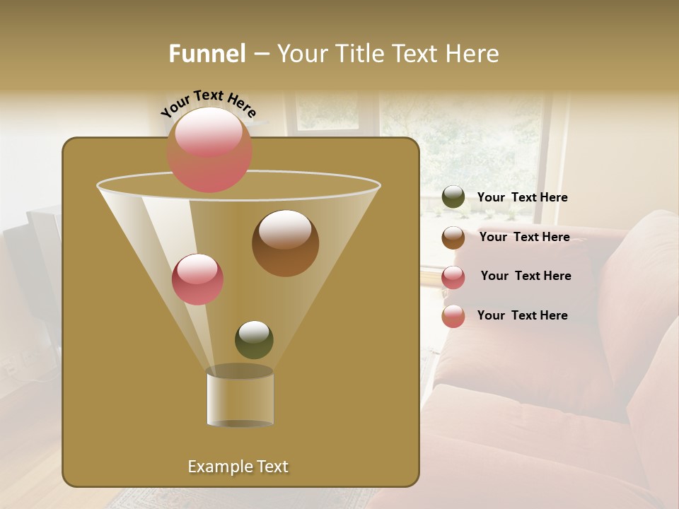 A Living Room Filled With Furniture And A Flat Screen Tv PowerPoint Template