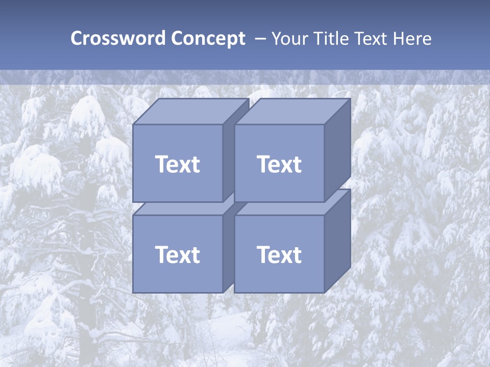 A Group Of People Walking Through A Snow Covered Forest PowerPoint Template