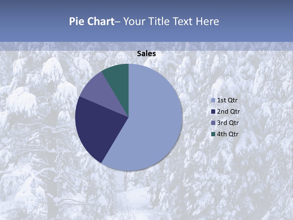 A Group Of People Walking Through A Snow Covered Forest PowerPoint Template