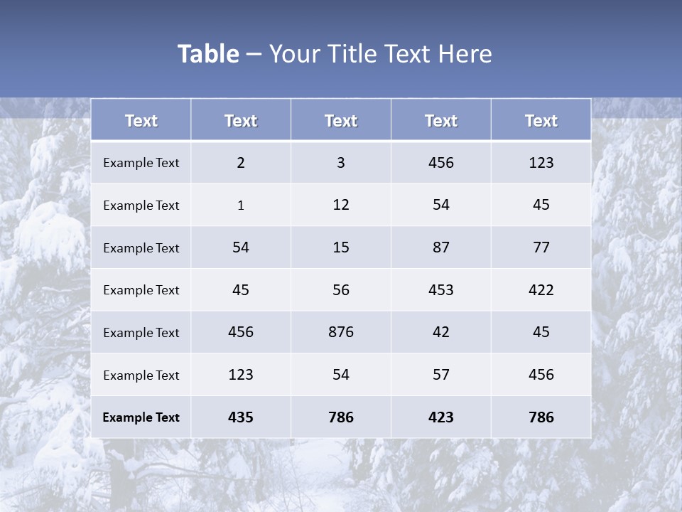 A Group Of People Walking Through A Snow Covered Forest PowerPoint Template