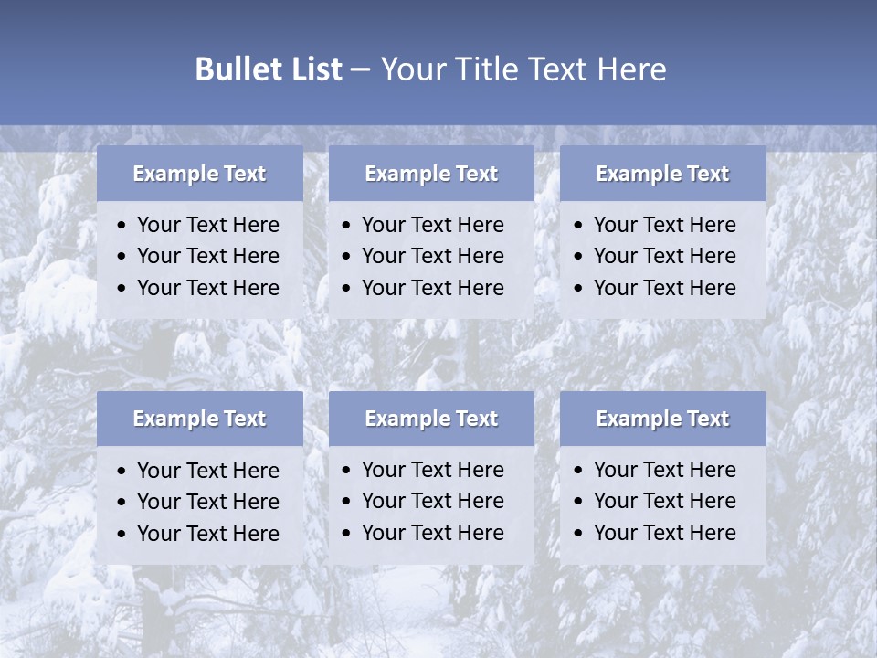 A Group Of People Walking Through A Snow Covered Forest PowerPoint Template