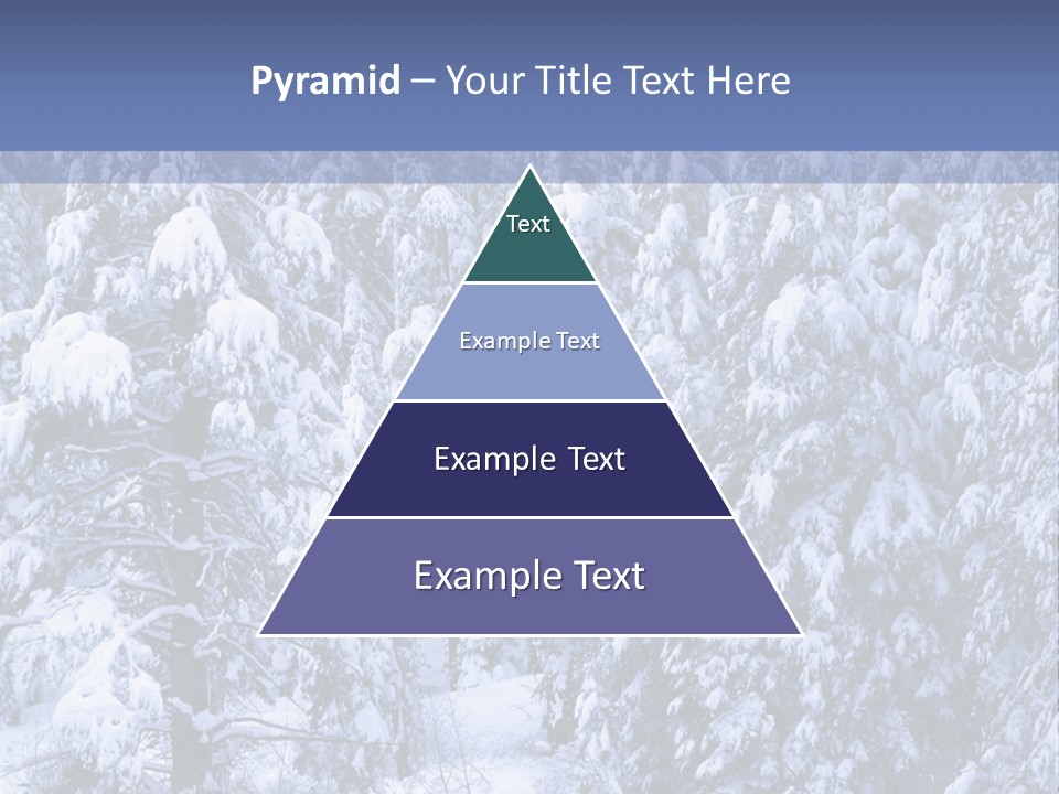 A Group Of People Walking Through A Snow Covered Forest PowerPoint Template