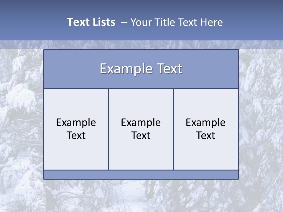 A Group Of People Walking Through A Snow Covered Forest PowerPoint Template