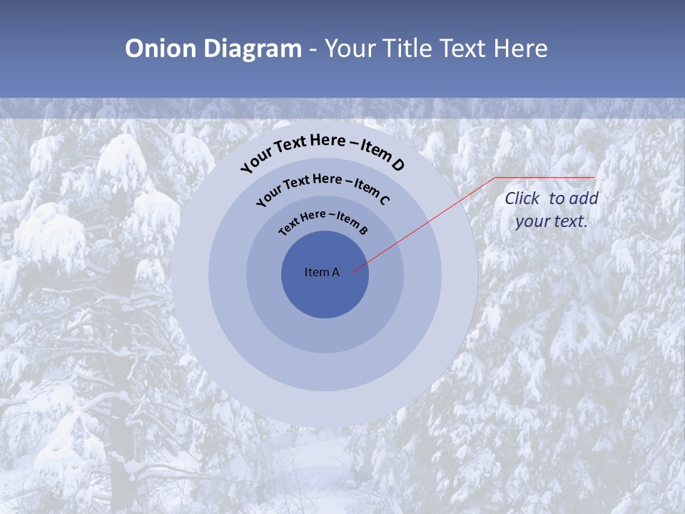 A Group Of People Walking Through A Snow Covered Forest PowerPoint Template