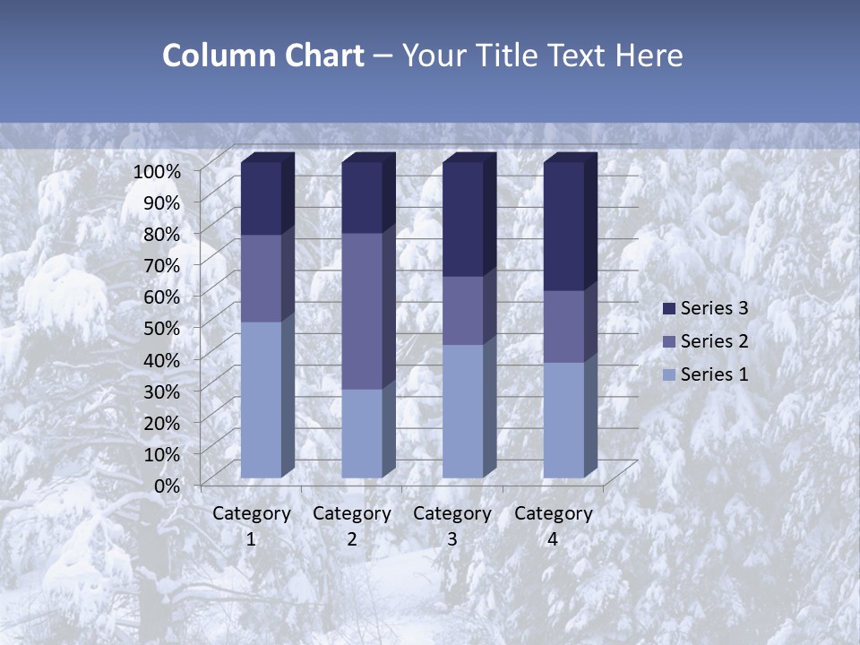A Group Of People Walking Through A Snow Covered Forest PowerPoint Template