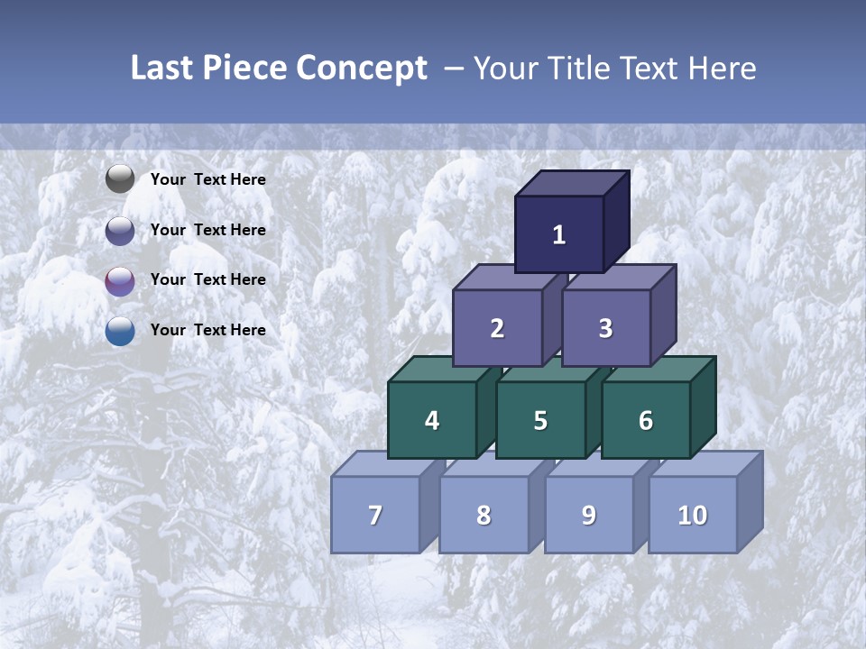 A Group Of People Walking Through A Snow Covered Forest PowerPoint Template